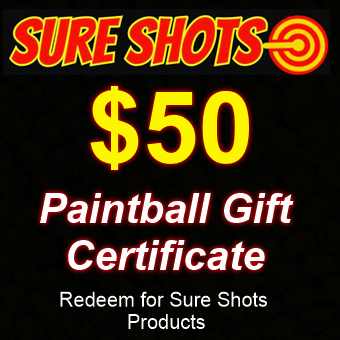 $50 Paintball Gift Card by Sure Shots